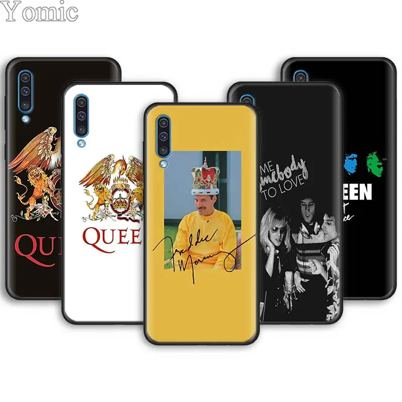

Queen Bands Soft Phone Cases for Samsung Galaxy A10 A20 A30 A40 A50 A70 A6 A7 A8 Plus A9 M30 M20 Black Case Cover
