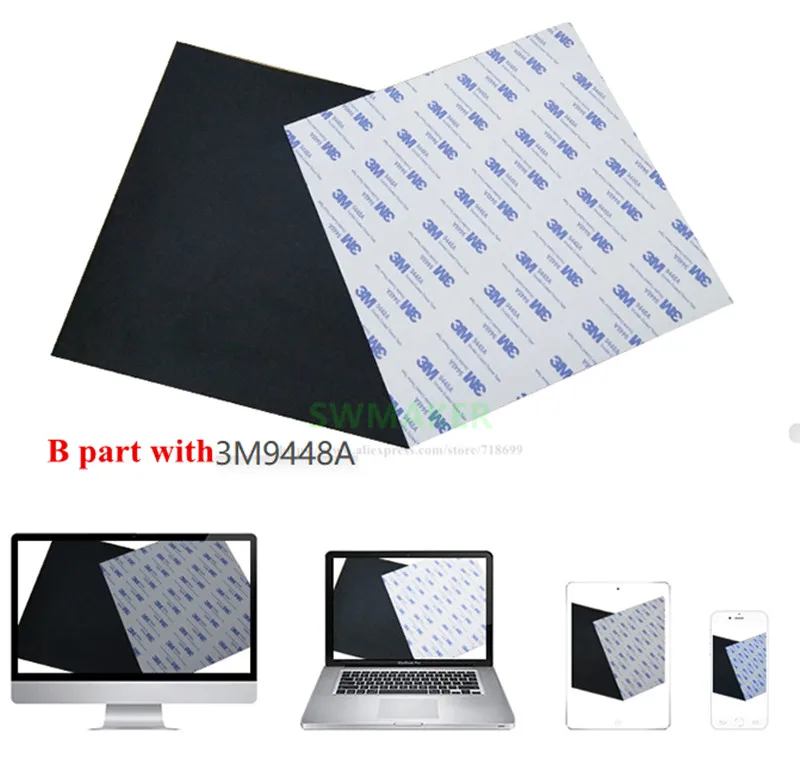 WANHAO MAGNETIC FLEXIBLE PRINTING SURFACE for Duplicator 9 Printer 325x325 1