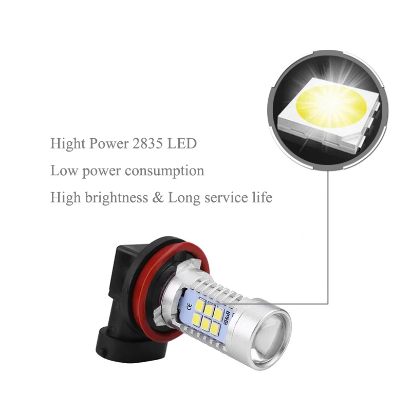 2pcs Car headlight H8 H11 HB3 9005 HB4 9006 running lights LED Car Fog Lamp headlight bulb car-styling 2pcs Car headlight H8 H11 HB3 9005 HB4 9006 running lights LED Car Fog Lamp headlight bulb car-styling