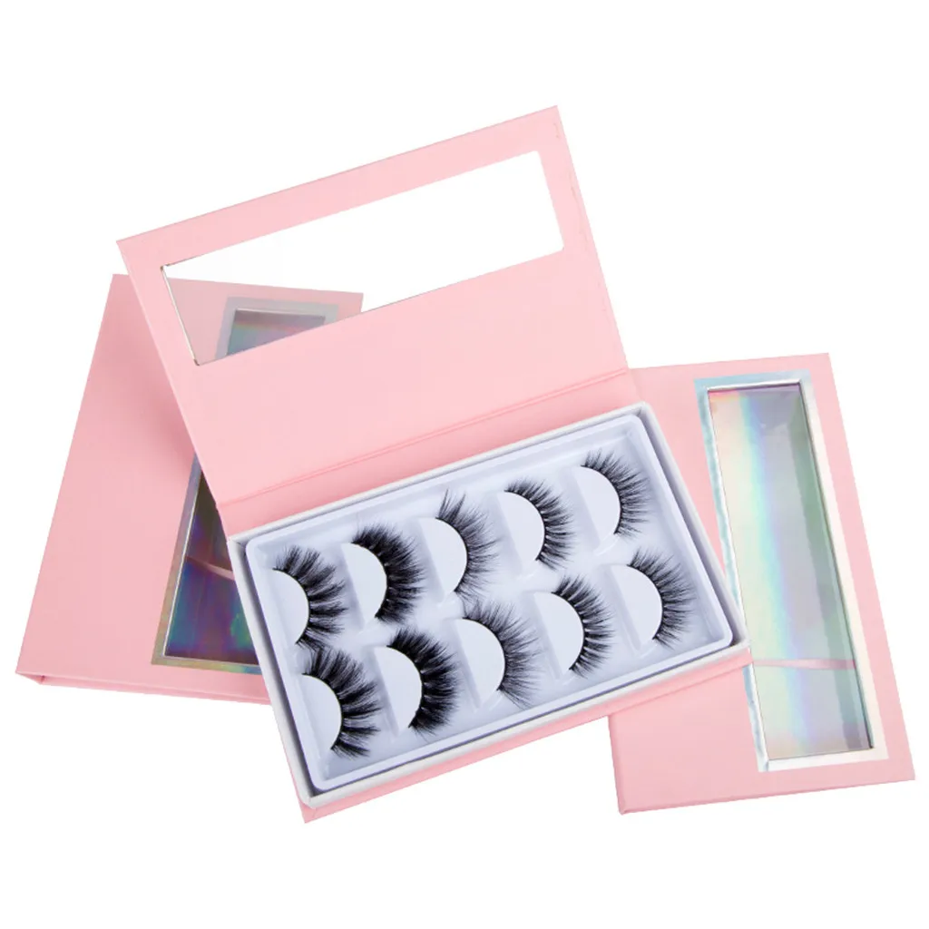

1PC Fashion Makeup Eyelash Storage Empty False Eyelash Care Box Container Holder Compartment Tool Pink Women's Fashion Apr15