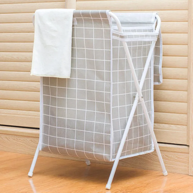 Fabric folding laundry basket with cover dirty clothes bag For Toy