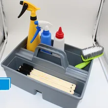 Многофункциональный пластиковый инструмент для чистки автомобилей Caddy садовый набор инструментов для дома инструменты чехол для переноски PP хранения прямоугольник держатель инструмента серый