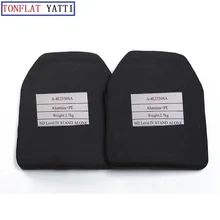New 2pcs/Lot Alumina & PE NIJ IV Bulletproof Panel/ Al2O3 NIJ 4 Stand Alone Ballistic Panel/ NIJ level 4 Plates Free Shipping