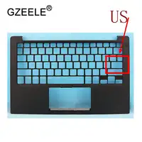 GZEELE New laptop upper base cover for Dell XPS 13 9343 without Touchpad TOP CASE Keyboard Bezel 0PHF36 0WTVR9 palmrest