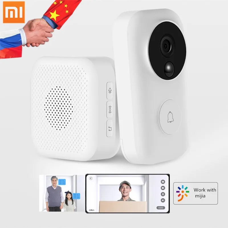 

Xiaomi Zero AI Face Identification 720P IR Night Vision Video Doorbell Set Motion Detection SMS Push Intercom Free Cloud Storage