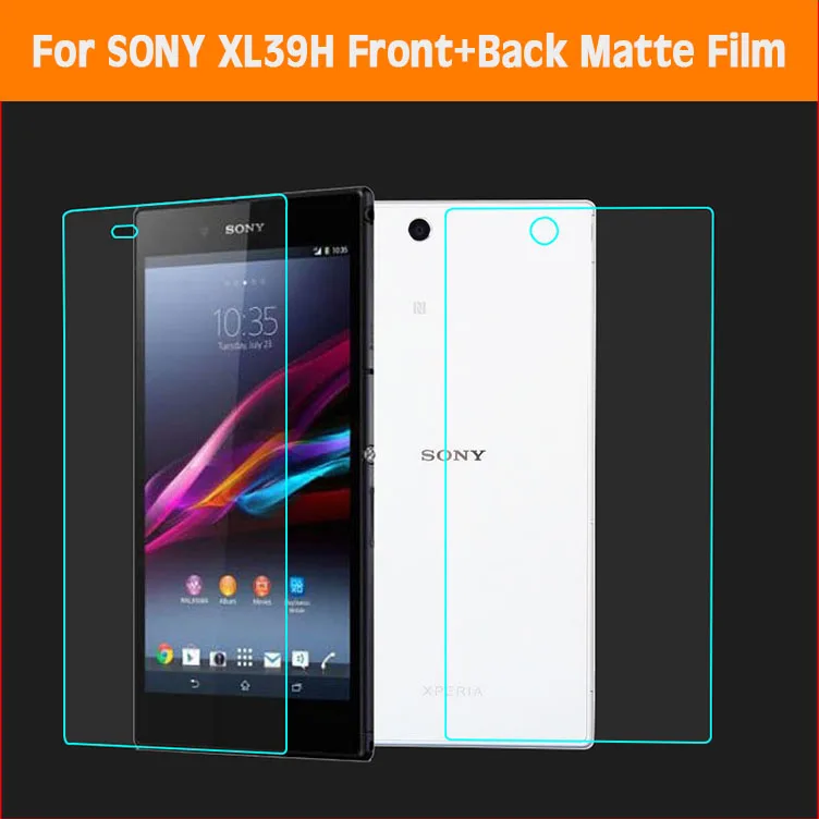 Tam (ön + arka) anti-Glare mat ve parlak film Sony Xperia Z Ultra XL39h 6.44 "ekran koruyucu film HD temizle ekran koruyucu
