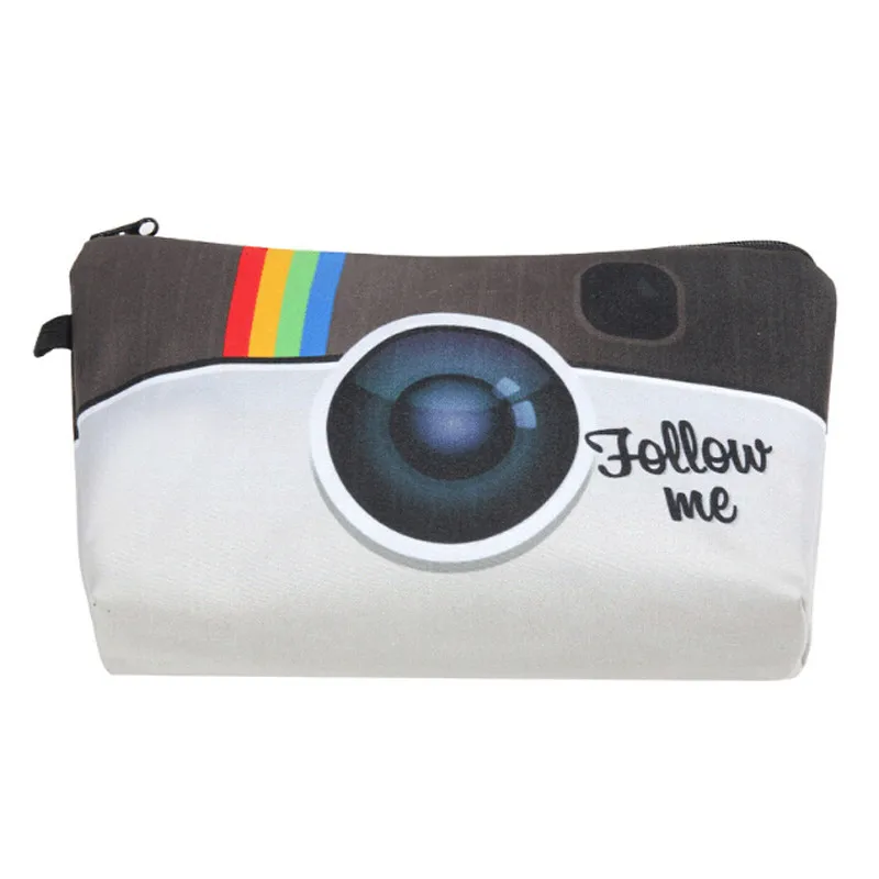 Горячая Распродажа, Instagram Follow Me camera, 3D принт, водонепроницаемый органайзер для макияжа, чехол для хранения, дорожная сумка для телефона, женская косметичка, подарок