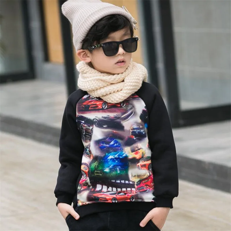 2016 новый мультфильм детская одежда мальчиков мальчика рубашки моды ребенок