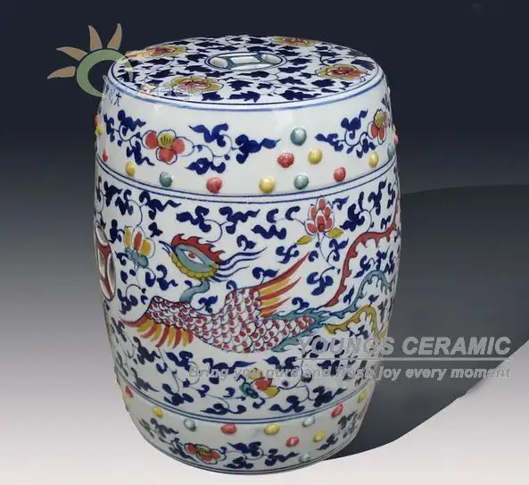 Antique Chinese Hand Painted Plum Blossom Blue And White Ceramic