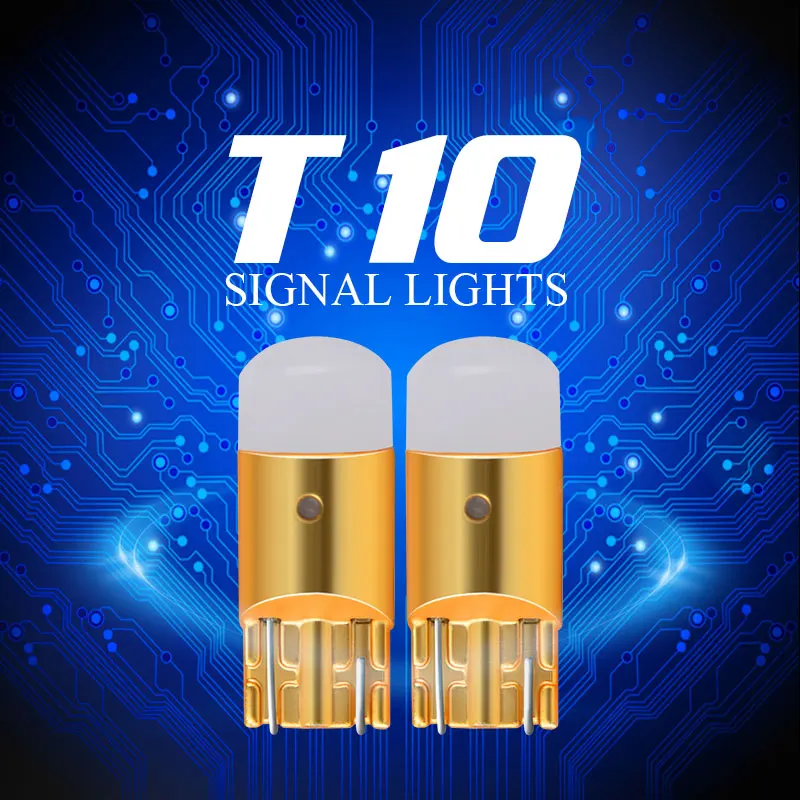 NAO 2x t10 светодиодный w5w светодиодный лампы фары для автомобилей COB DRL 3030 SMD 194 168 Габаритные огни для чтения интерьерная лампа 12V 6000k белый f: кристально-голубой