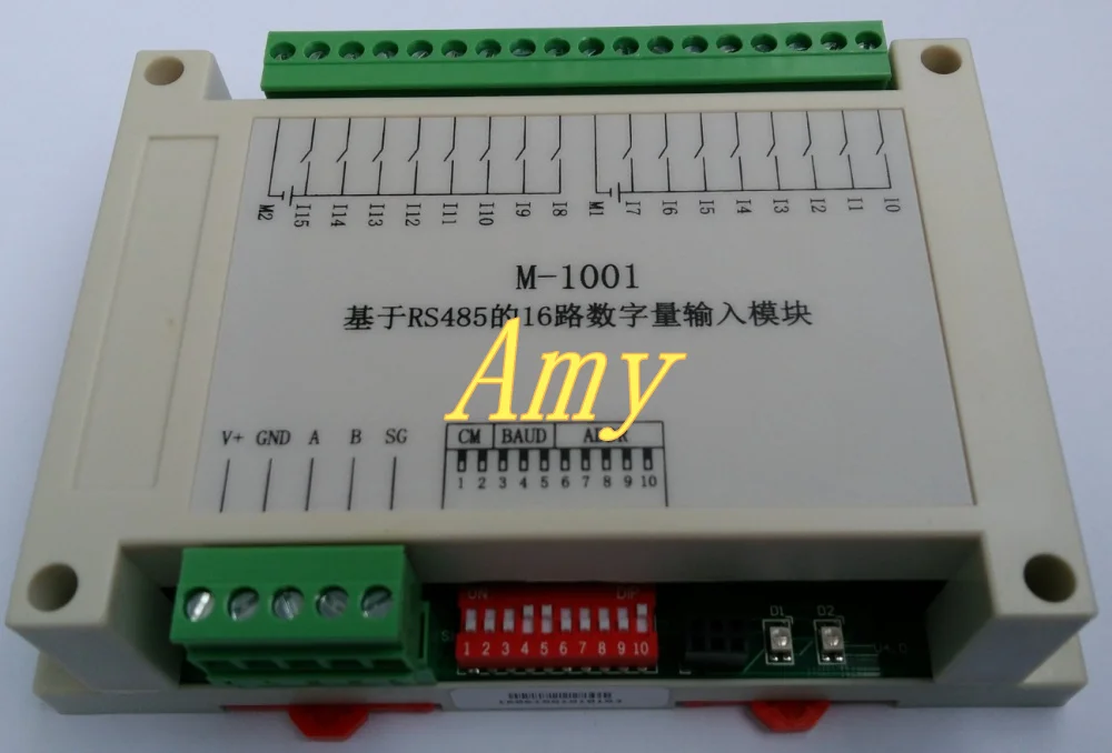 M-1001 на основе Modbus 16 способ изоляции модуль ввода цифровых сигналов(тип PNP) plug and pull terminal