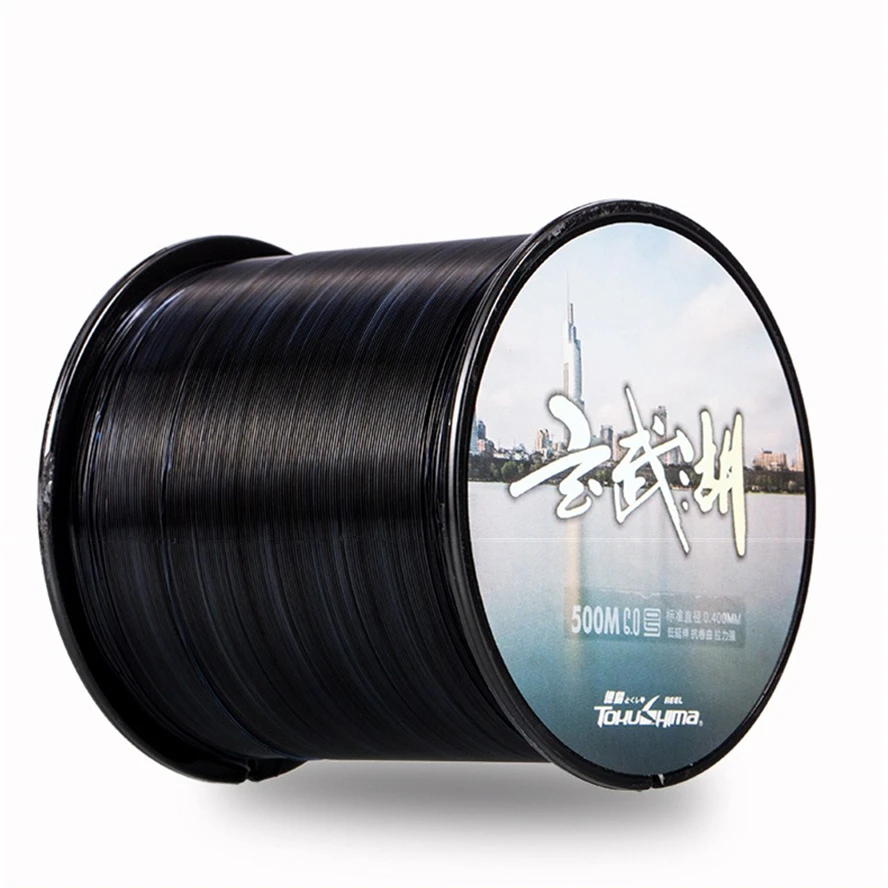 Linhas de Pesca Linha de Pesca Náilon Portátil Anti-mordida Monofilamento Carpa Super Forte Venda 500m 2 500m náilon portátil linhas de pesca anti-mordida