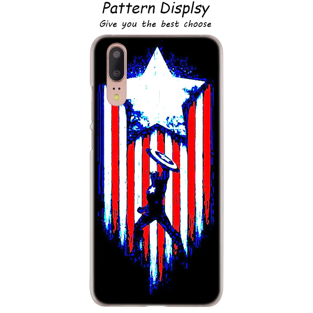Модный жесткий чехол Marvel Hero Капитан Америка для huawei P30 P20 P10 P9 P8 Lite P30 P20 Pro Mini P Smart - Цвет: 014