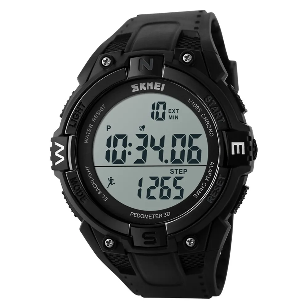 3D Pedometer Multi function Watch Watches Men Student watch Waterproof Fashion Wristwatch Skmei Sport