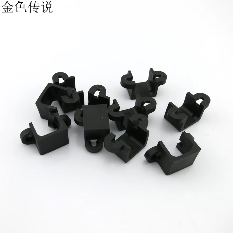 17204TW JMT 10Pcs N20 Plastic Black Motor Fixed Seat with Screw DIY Motor Mounting Bracket Holder