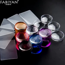 Лак для ногтей переводной штамп штамповка скребок с крышкой шаблон печати маникюрные инструменты украшения 3,8 см Силиконовое желе