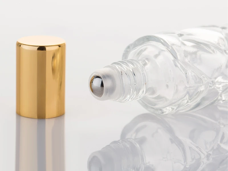 MUB-портативная мини 10 мл стеклянная стальная рулонная бутылка эфирного масла парфюм для путешествий пустые бутылки косметические