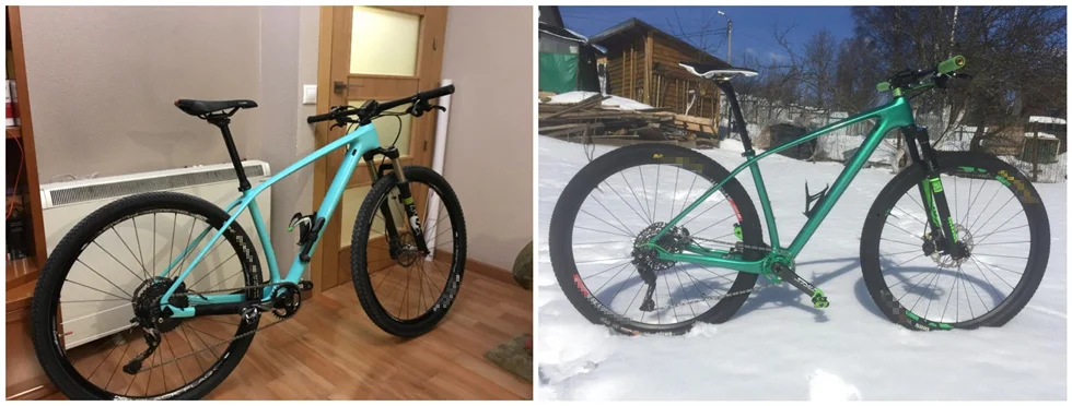 Cheap OEM Rigid mountain bike frame disc 29er 27.5er 142*12 or 135*9 Carbon MTB Frameset with fork together on sale 17 Cheap OEM Rigid mountain bike frame disc 29er 27.5er 142*12 or 135*9 Carbon MTB Frameset with fork together on sale 17