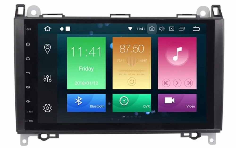 Discount 9inch Android 8.0 Octa Core 4G RAM 32G ROM GPS Navi 9" Car DVD Multimedia for Benz A W169/B W245/B200/Viano/Vito/W906 with Radio 2