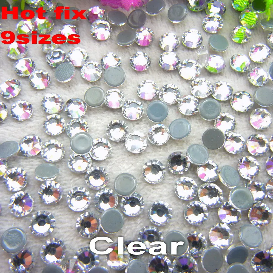 

[A1-A17] SS20 4.8-5mm 1440pcs/bag Glue on Fancy colors Round shape Flatback glass Crystal rhinestone beads garment diy trim