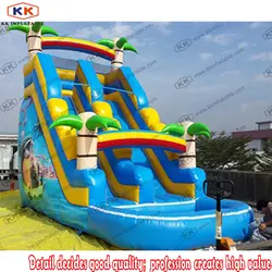 Домашний слайд взорвать надувной дети воды слайдов игровой центр лягушатник весело