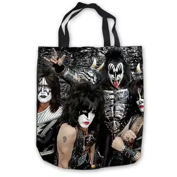 

Custom Canvas all-kiss-make-up- Tote Shoulder Shopping Bag Casual Beach HandBag Daily Use Foldable Canvas #180713-07-6