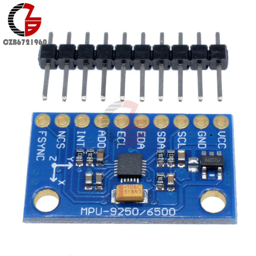 3V 5V SPI интерфейс межсоединений интегральных схем I2C MPU 9250 GY-9250 MPU9250 9-позиция оси+ гироскоп+ педаль акселератора+ магнитометр Сенсор модуль DIY Монтажная доска