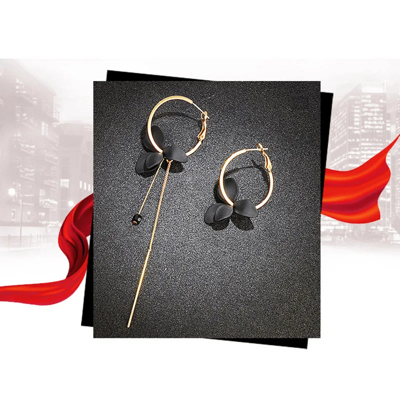 2018 модные серьги обруча для женщин Bijoux элегантные Асимметричные Pendientes большой