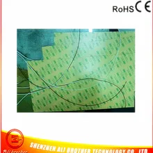 Силиконовый резиновый 3d принтер нагреватель 120 в 800 Вт 400*600*1,5 мм клейкий 1 лицевой 100 к термистор 1000 мм свинцовый выход с короткой стороны