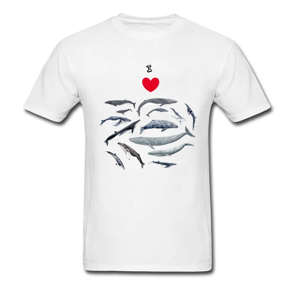 Прочный Шарм I Love Whales Мужская Черная Спортивная футболка больших размеров