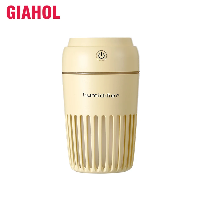 

GIAHOL 300ML Ultrasonic Space Time Air Humidifier with LED Night Light Mini Portable Air freshener Aroma Diffuser for home car