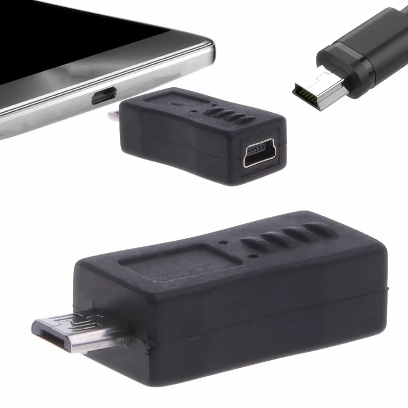 

New Mini USB Female to Micro USB Male Connector Adapter Universal Drop shipping