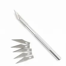 7 шт./компл. скульптуры резинки пасты резьба выпечки кондитерский набор резак гравюра ножи+ 6 шт. лезвие фрукты помадка торт инструмент для украшения