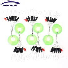 DNDYUJU 10 компл./70 шт. 6+ 1 резиновая линия сопротивления вертикальное пространство бобы рыболовные принадлежности Инструменты