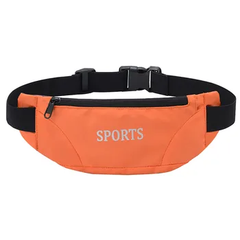 

Woman Bag Sports Mobile Phone Ultra-thin Single Row Zipper Waterproof Pockets bolso cintura mujer belly bags for women