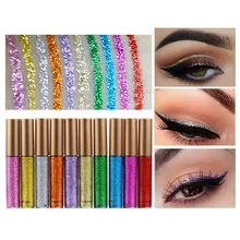 Стойкая блестящая подводка для глаз, Мерцающая жидкая подводка для глаз, карандаш для макияжа, водостойкая косметика
