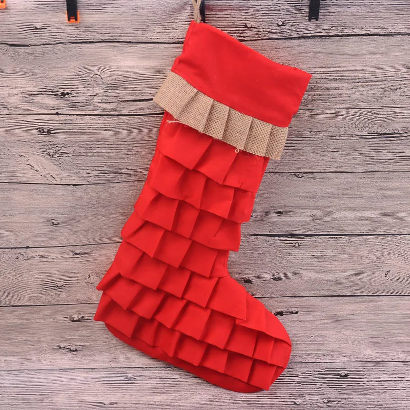 Christmas Stocking Wholesale Blanks Jute Decoration Stocking Jute