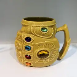Новые мстители эндшпиль Marvel танос Косплэй реквизит перчатки Кофе кружки керамические чашки Бесконечность Gauntlet Gem Mark мультфильм посуда