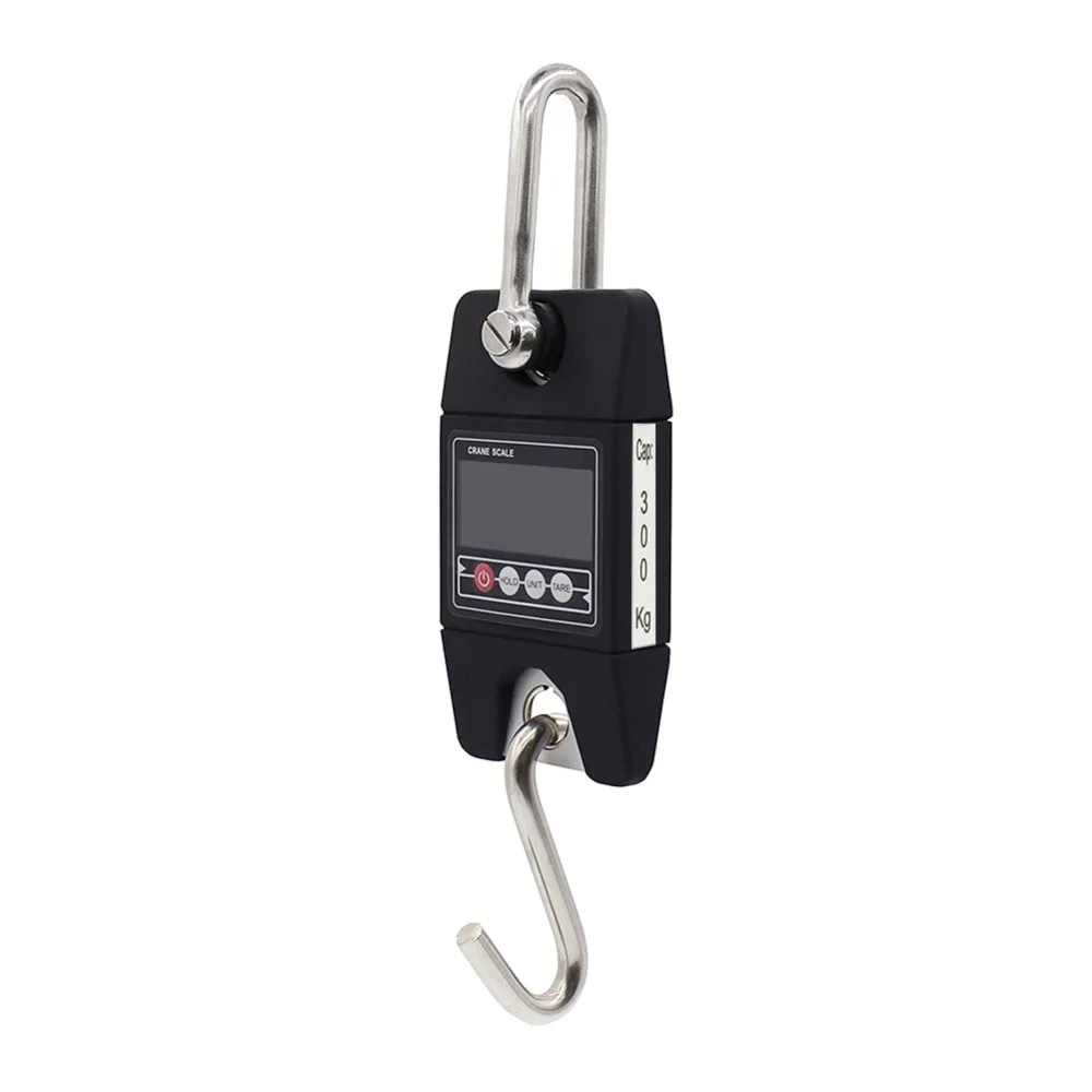 

300kg/0.1kg Portable LCD Display Heavy Duty Electronic Hanging Scale Mini LCD Digital Hook Scale Precision Balance Weight