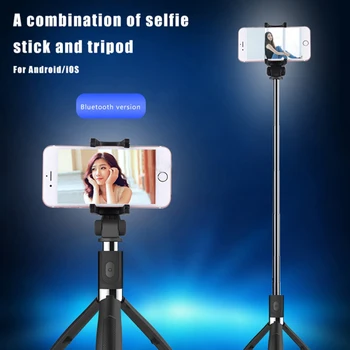 

3 In 1 Handheld Tripod Bluetooth Controller Selfie Stick Extendable Monopod Selfie Stick Tripod for Ios Apple Android Outdoor