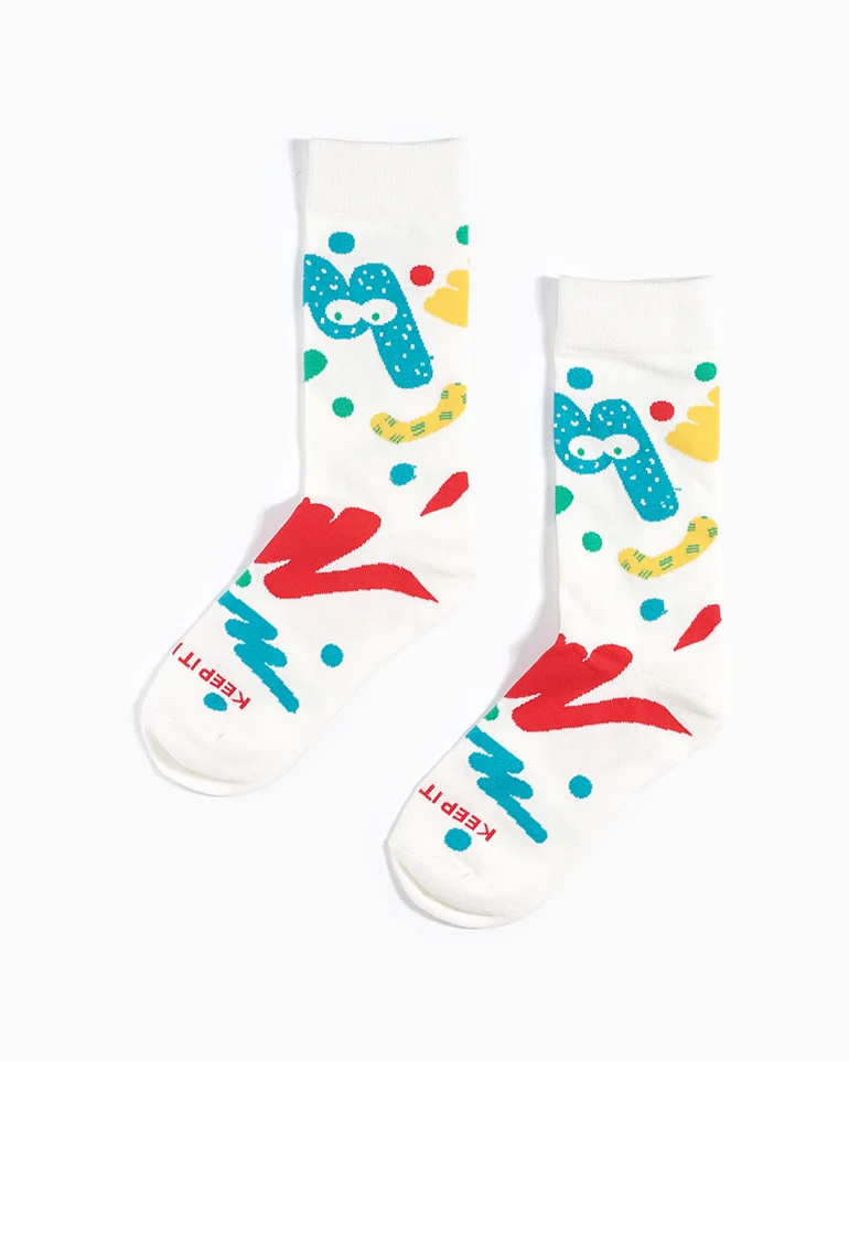 6 узоров, высококачественные хлопковые носки для мужчин и женщин, Забавные милые женские носки в стиле Харадзюку, дизайн, узор для студентов