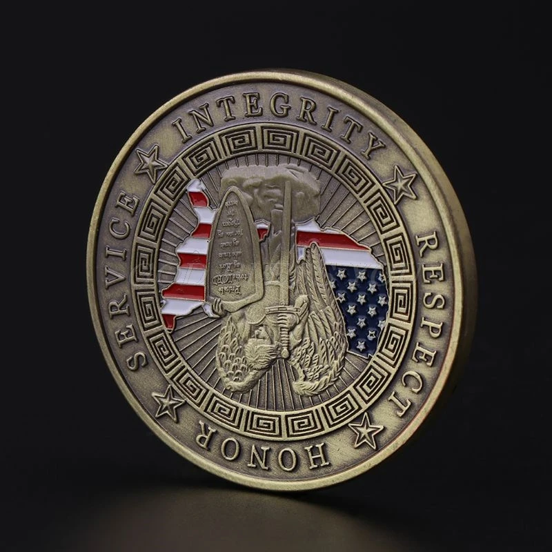 Девиз американской полиции США, Памятная коллекция монет, памятные монеты, украшение для дома, сувенир, художественные ремесла, подарки, украшения