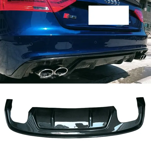 

For Audi A5 S5 4-Door spoiler Posterior lip 2009 2010 2011 2012 2013 2014 2015 2016 Carbon fiber material Car Rear lip