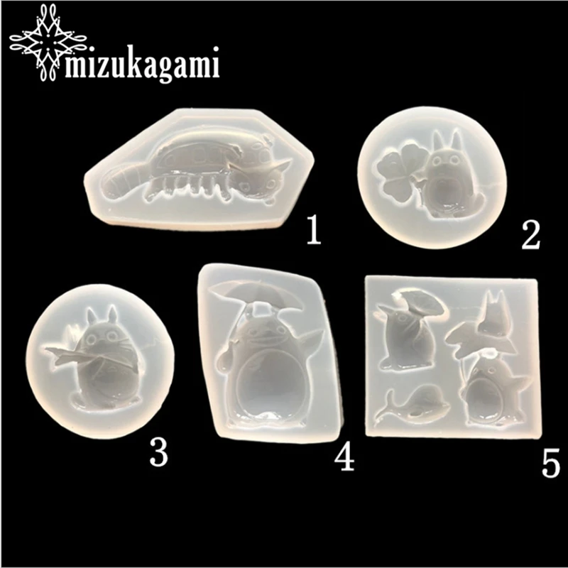 1 шт. УФ-полимерные ювелирные изделия, Жидкая силиконовая форма, милый мультфильм Тоторо, полимерные амулеты, формы для рукоделия, украшения, изготовление игрушек, формы