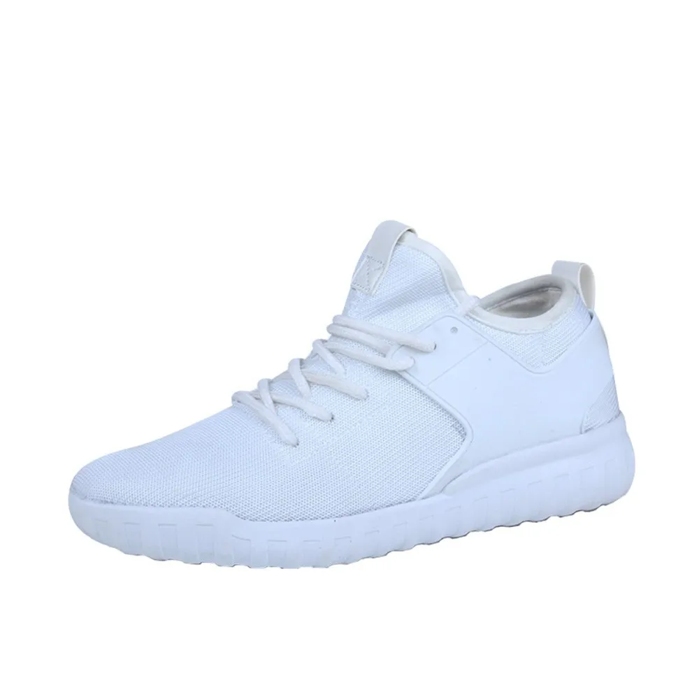 KLV/женские кроссовки, дышащая повседневная обувь, плетеная модная женская обувь, повседневная спортивная обувь из сетчатого материала, женские кроссовки#5 - Цвет: Белый