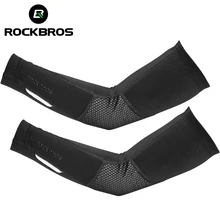 ROCKBROS зимние рукава теплые флисовые дышащие спортивные налокотники для фитнеса нарукавники для спортзала защита для бега волейбола гетры для рук