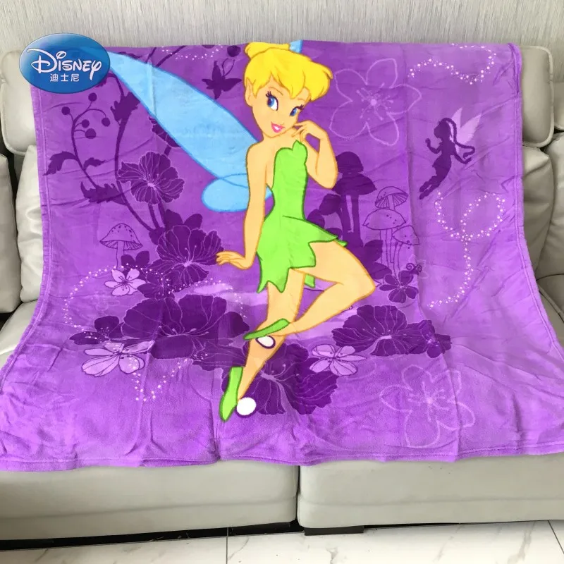 

Disney Fantasy Land Manta Coral Fleece Purple Soft Warm Blanket Throw 130x160cm Flower Fairy for Girls on Bed/Sofa/plane