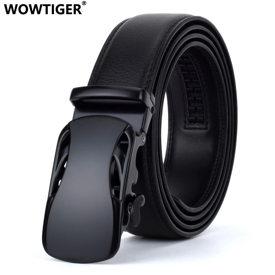 

WOWTIGER Men Luxury Designer Automatic Belt Brand Ceinture Leather Belts For Men Bussiness Cintos Cinturones Hombre