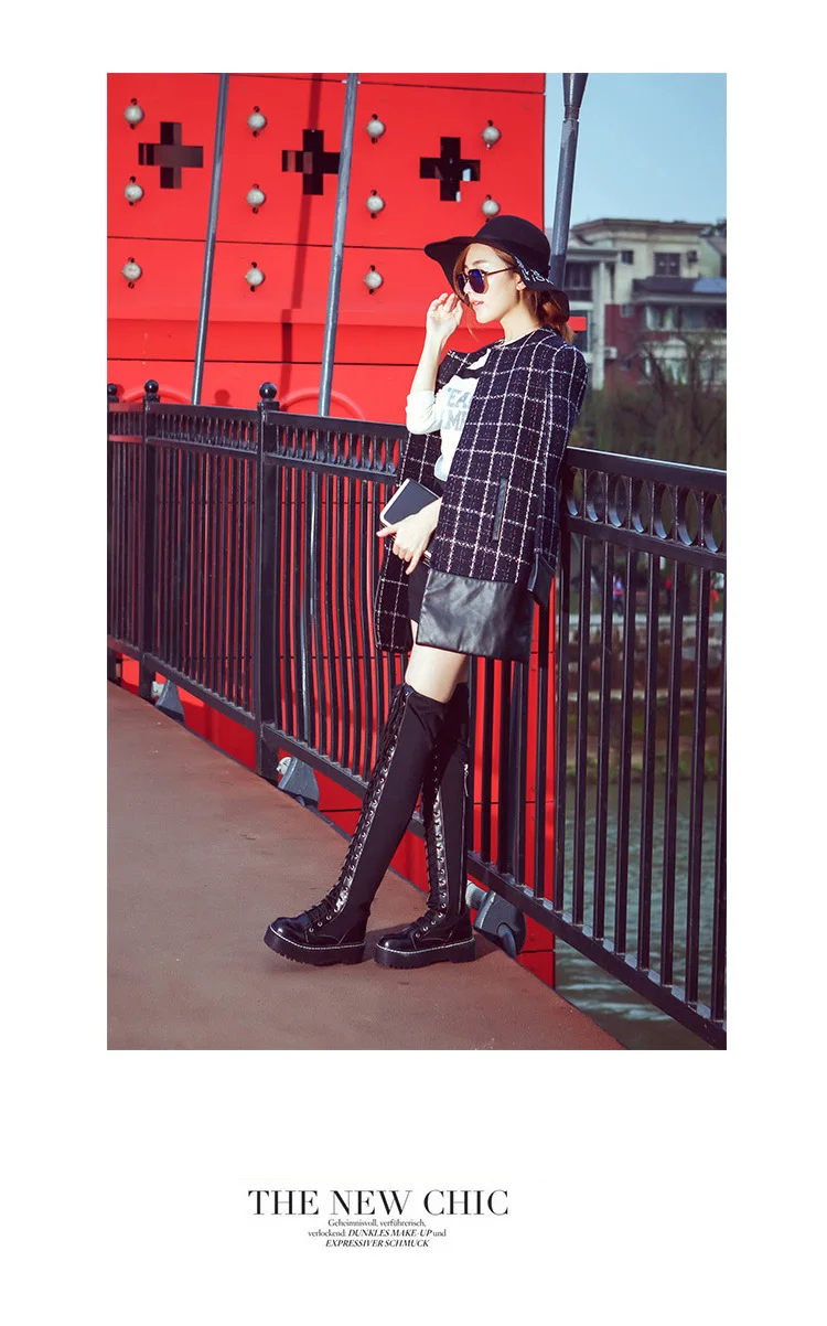 Koovan Women's Over The Knee Boots 2021 New Autumn And Winter New High-heeled Women's  Side Zipper Stovepipe Long Elastic Shoes