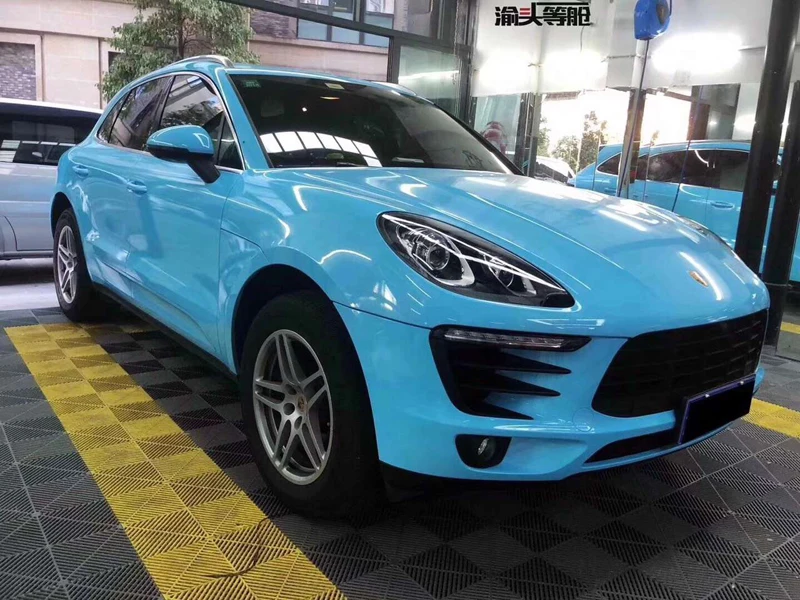 Blue Glossy Crystal Vinyl Film Car Wrap-6